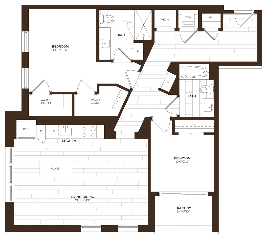 floorplan of 545