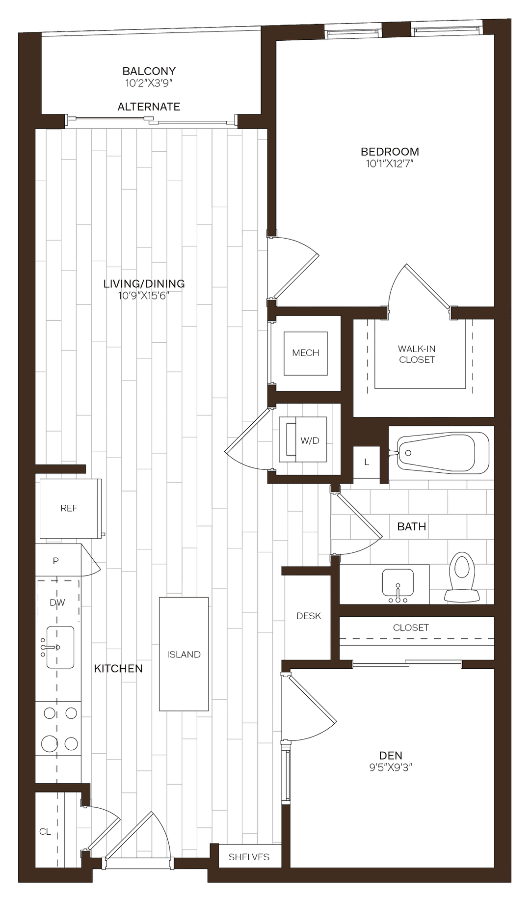 floorplan of 665