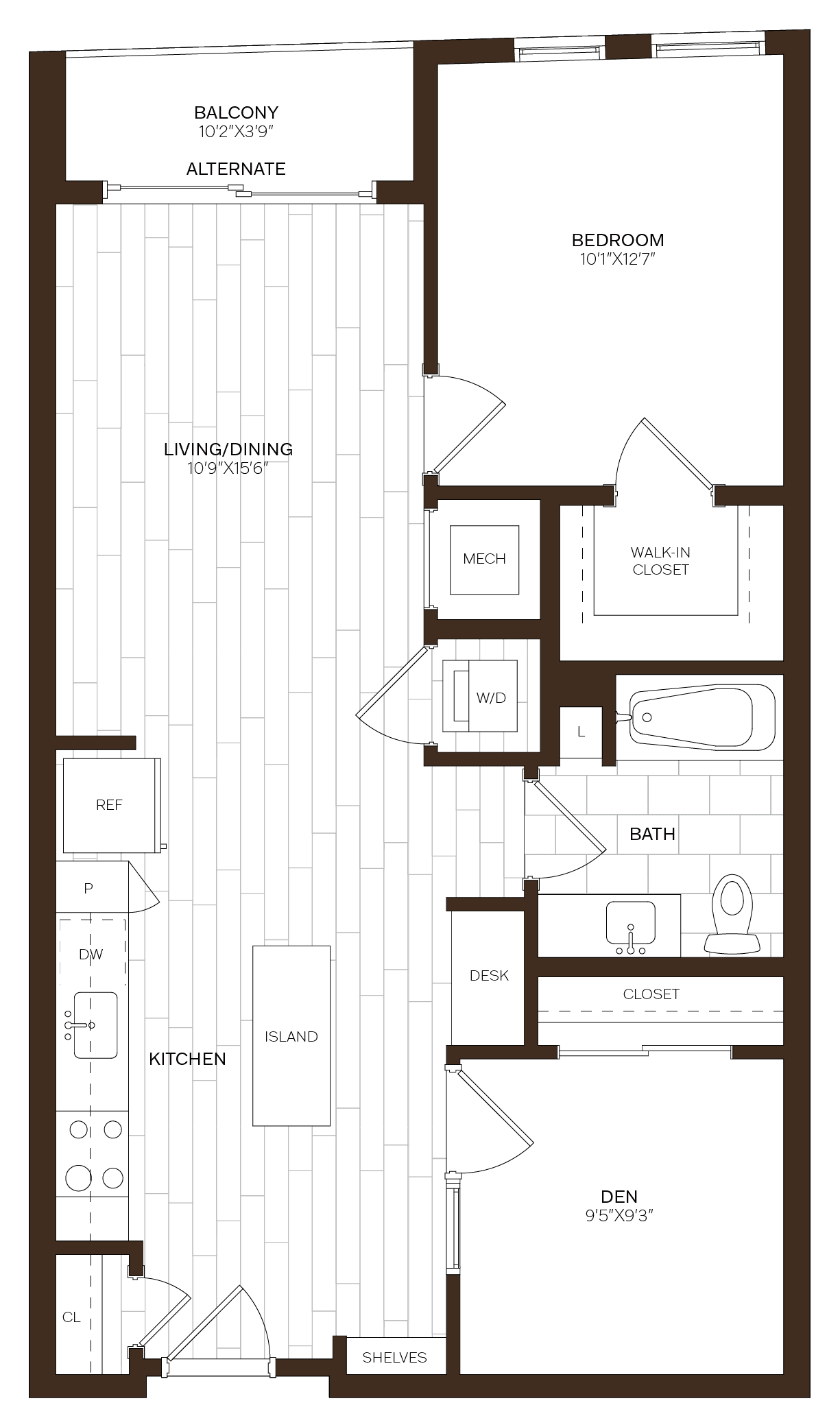 floorplan of 665