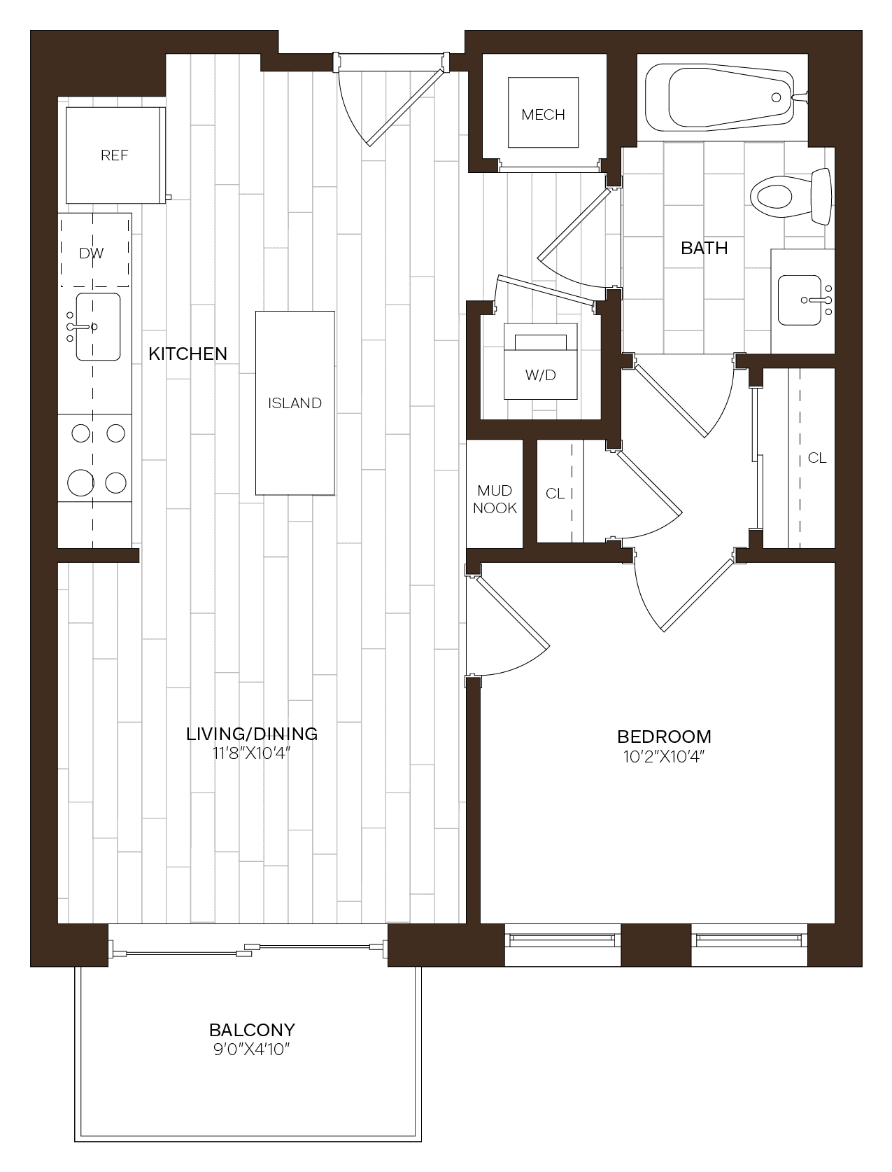 floorplan of 713