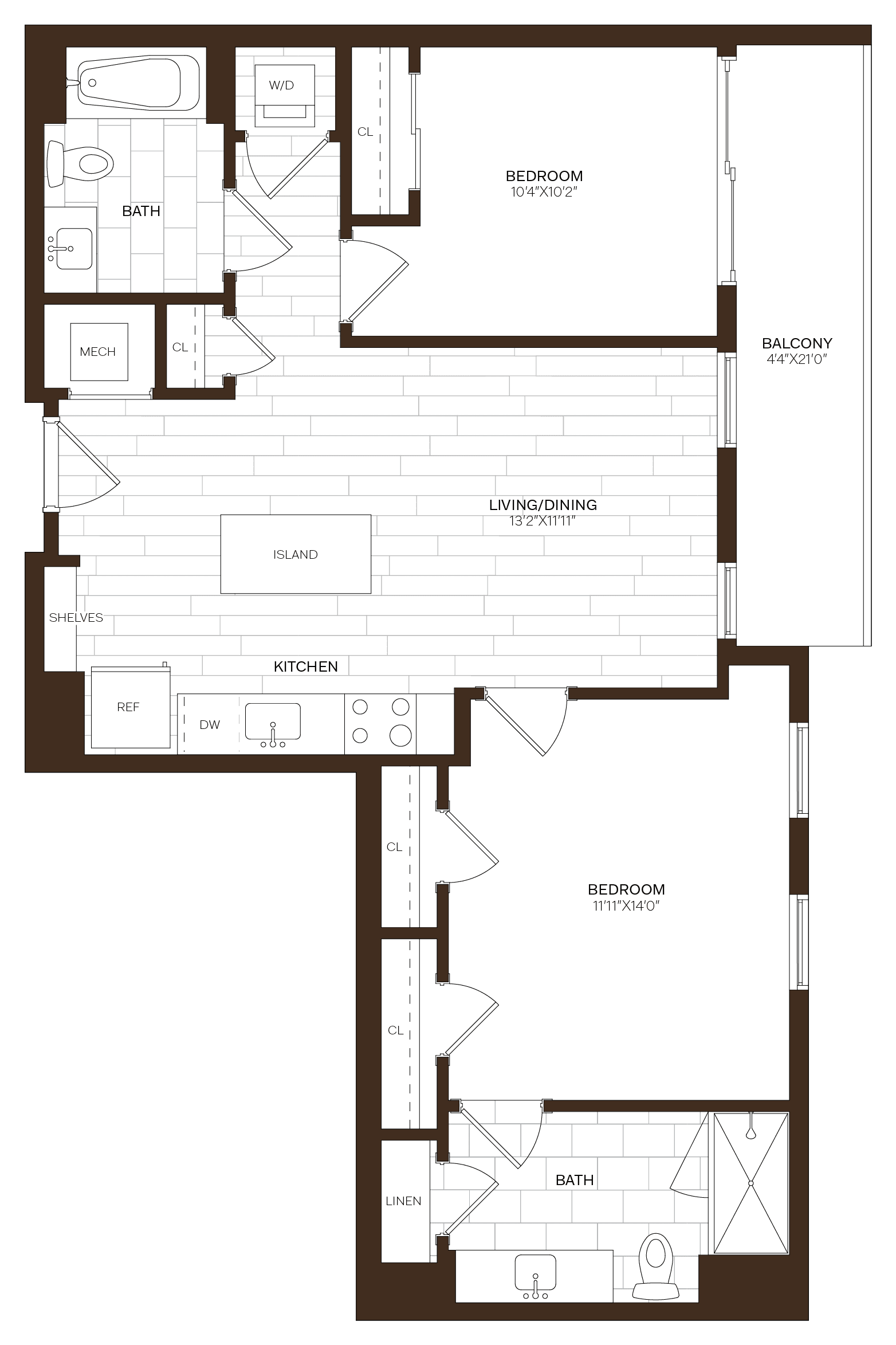 floorplan of 829